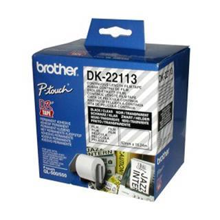 Brother DK22113 neskončne nalepke - 62mm/15.24m, poliestrske