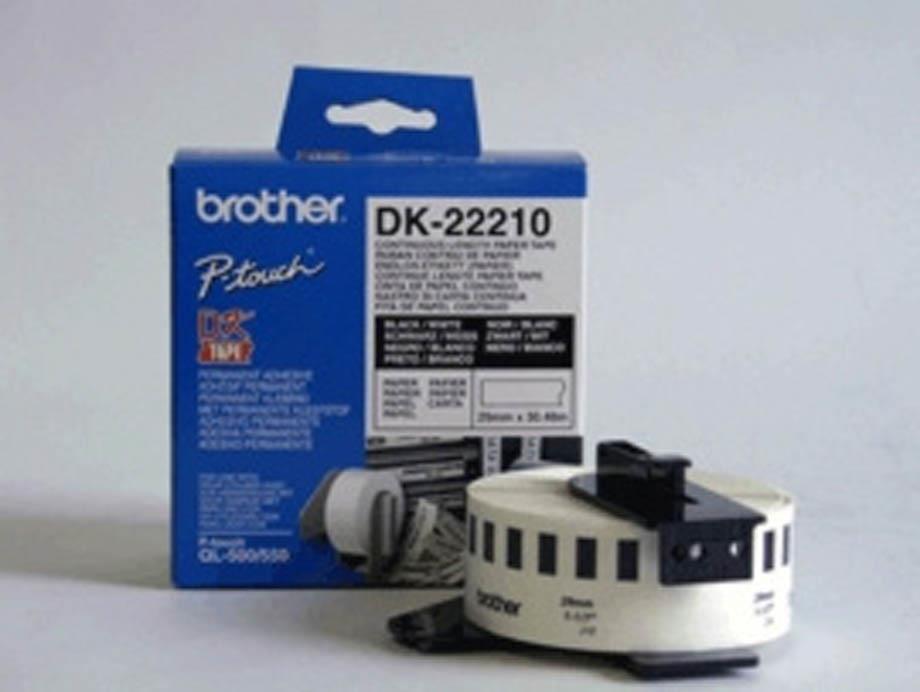 Brother DK22210 neskončne nalepke - 29mm/30.48m