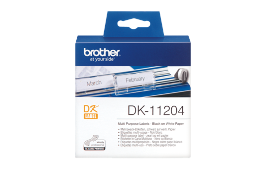 Brother DK11204 nalepke za označevanje, 17x54 mm, večnamenske nalepke