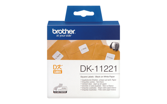 Brother DK11221 nalepke za označevanje, 23x23mm, kvadratne nalepke