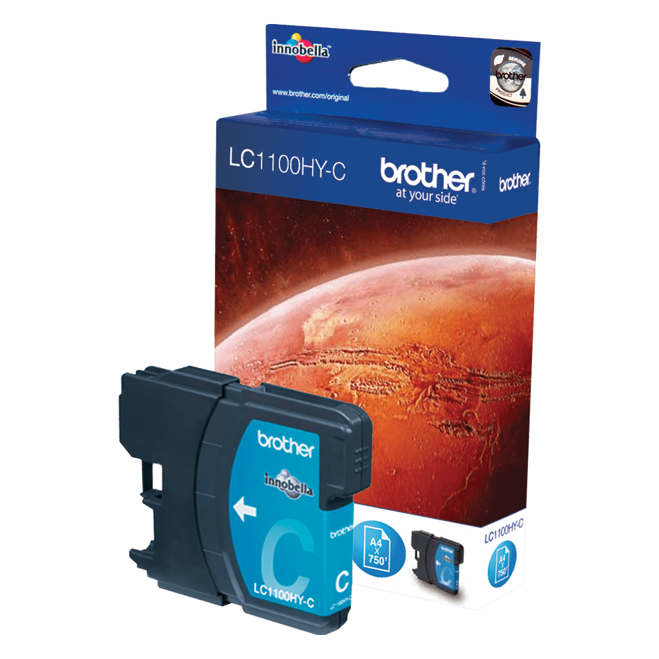 Brother Kartuša LC1100HYC, Cyan, 750 strani