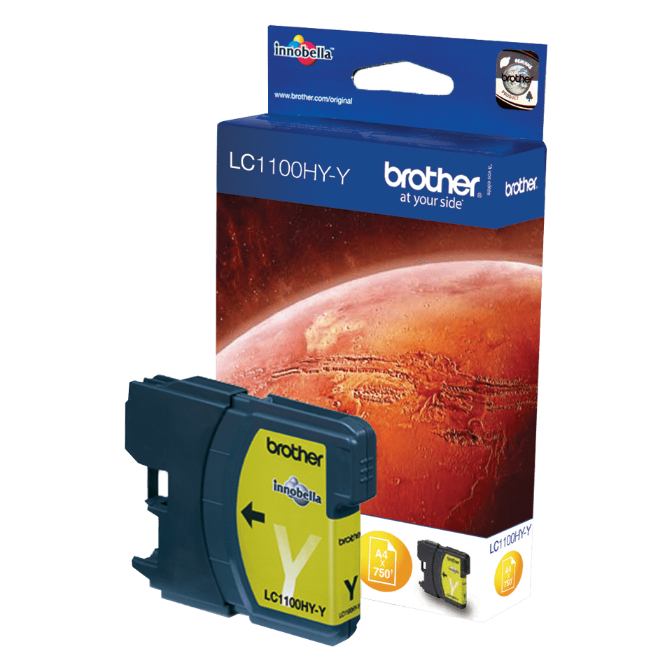 Brother Kartuša LC1100HYY, Rumena, 750 strani