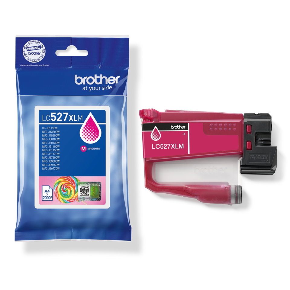 Brother Kartuša LC527XLM, magenta