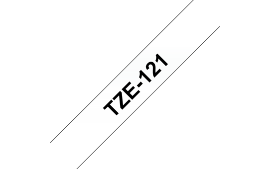 Brother TZE-121 prozoren/črn 9mm, trak za PT