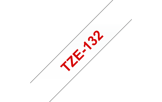 Brother TZE-132 rdeč/prozorn 12mm, trak za PT