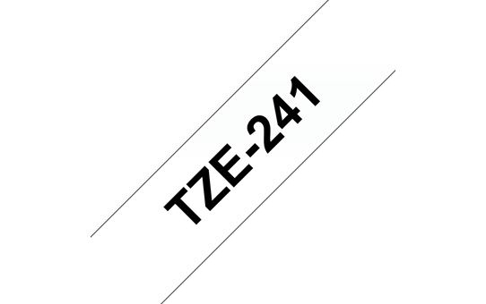 Brother TZE-241 bel/črn 18mm, trak za PT