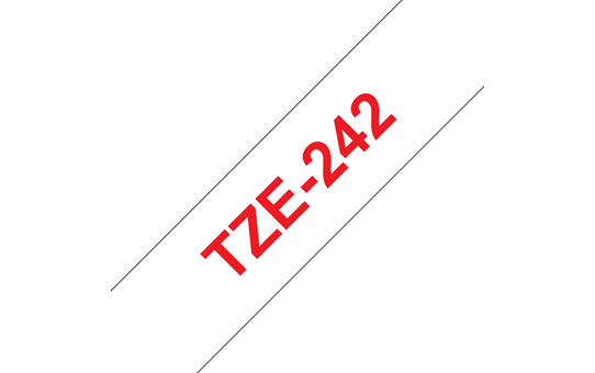 Brother TZE-242 rdeč/bel 18mm, trak za PT