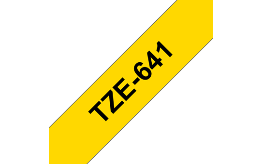 Brother TZE-641 črn/rumen 18mm, trak za PT