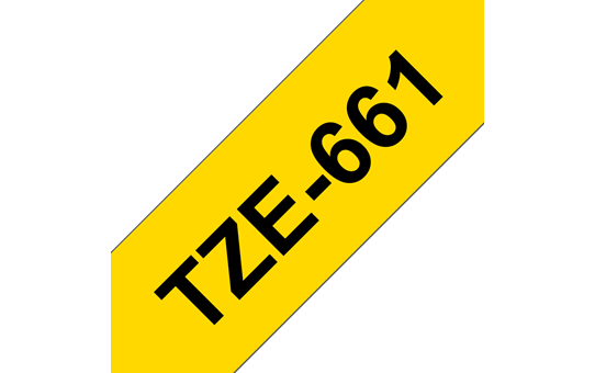 Brother TZE-661 črn/rumen 36mm, trak za PT
