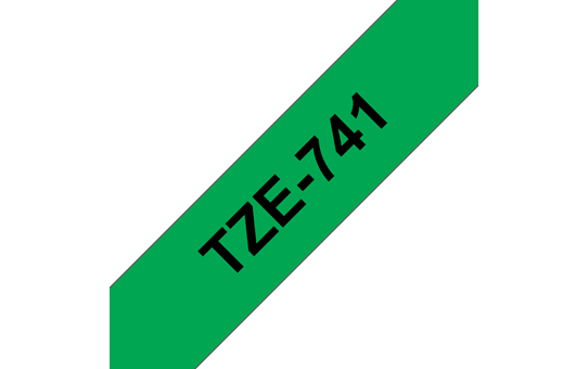 Brother TZE-741 črn/zelen 18mm, trak za PT
