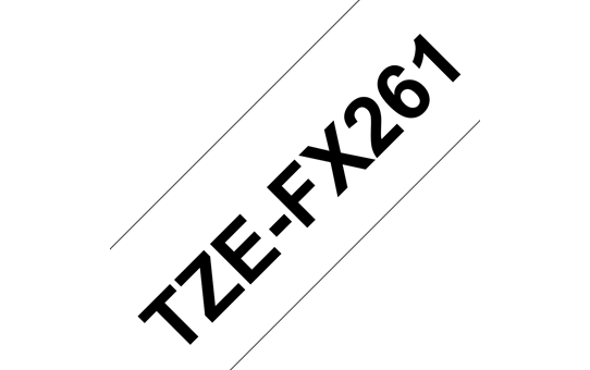 Brother TZE-FX261 Flexi črn/bel 36mm, trak za PT