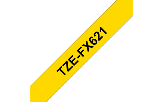 Brother TZE-FX621 Flexi črn/rumen 9mm, trak za PT