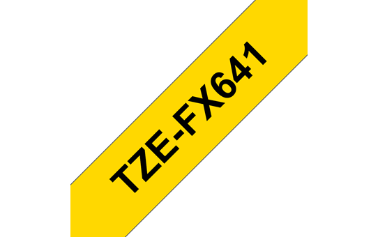 Brother TZE-FX641 Flexi črn/rumen 18mm, trak za PT
