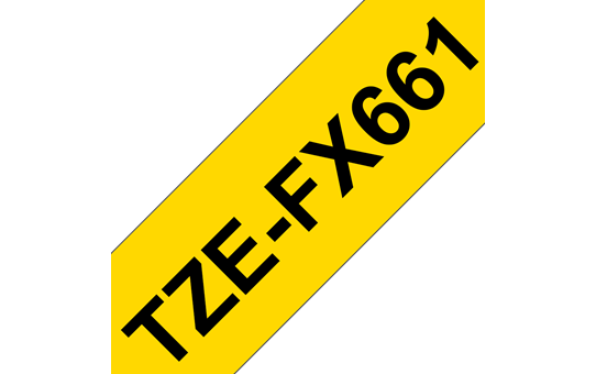 Brother TZE-FX661 Flexi črn/rumen 36mm, trak za PT