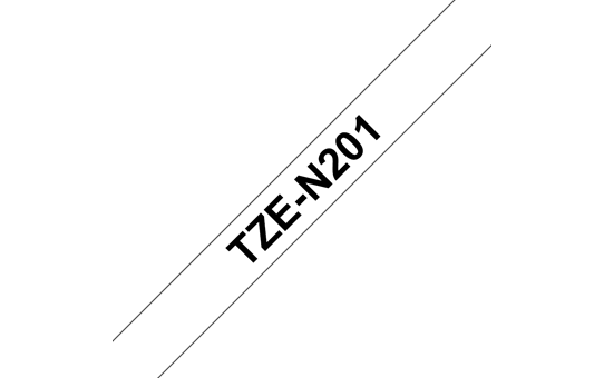 Brother TZE-N201 črn/bel 3.5mm, trak za PT, nelaminiran