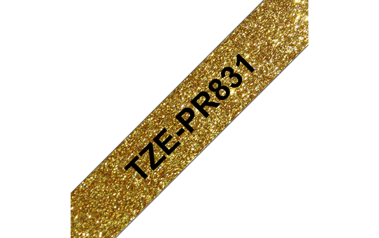 Brother TZE-PR831 črn/zlat 12mm, premium