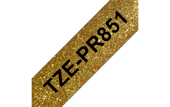 Brother TZE-PR851 črn/zlat 24mm, premium