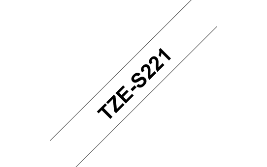 Brother TZE-S221 črn/bel 9mm, močni, trak za PT