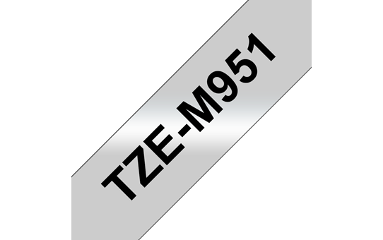 Brother TZE-M951 mat črn/srebrno 24mm, trak za PT