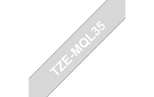 Brother TZE-MQL35 mat siv/bel 12 mm, trak za PT