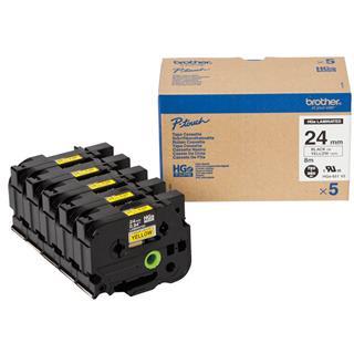 HGE651 – Rumen/črn 24 mm visokoločljiv trak