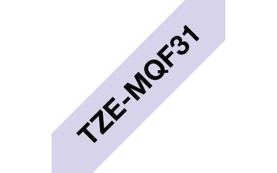 Brother TZE-MQF31 pastelno vijola/črn 12mm, trak za PT