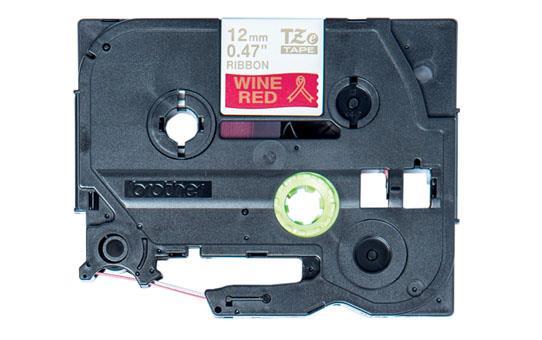 TZE-RW34 tekstilni vinsko rdeč/zlat 12mm trak