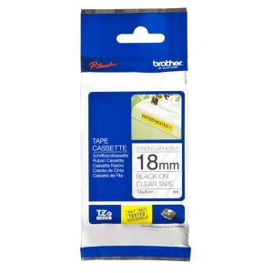 Brother TZE-S141 prozoren/črn 18mm, močni, trak za PT
