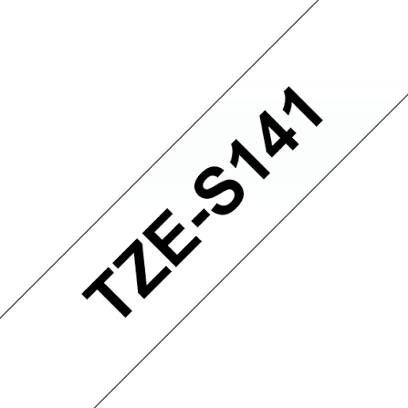 Brother TZE-S141 prozoren/črn 18mm, močni, trak za PT