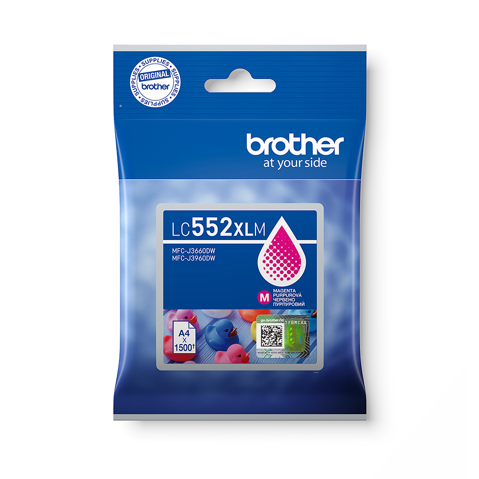 Brother Kartuša LC552XLM, magenta, 1.500 strani