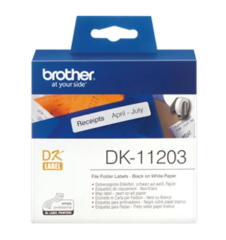 Brother DK11203 nalepke za označevanje, 17x87mm, za registratorje