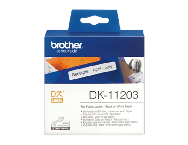 Brother DK11203 nalepke za označevanje, 17x87mm, za registratorje