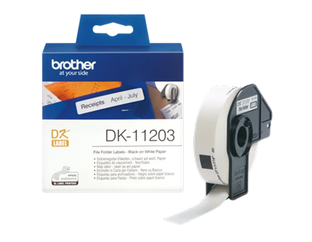 Brother DK11203 nalepke za označevanje, 17x87mm, za registratorje
