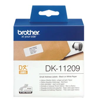 Brother DK11209 nalepke za označevanje, 29x62mm, manjše nalepke