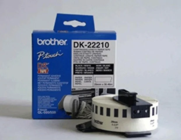 Brother DK22210 neskončne nalepke - 29mm/30.48m