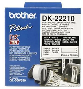 Brother DK22210 neskončne nalepke - 29mm/30.48m