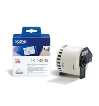 Brother DK44205 neskončne nalepke - 62mm/30.48m, odstranljivo lepilo