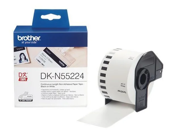 Brother DKN55224 termo rola 54mm/35.50m, nelepljiva papirnata rola
